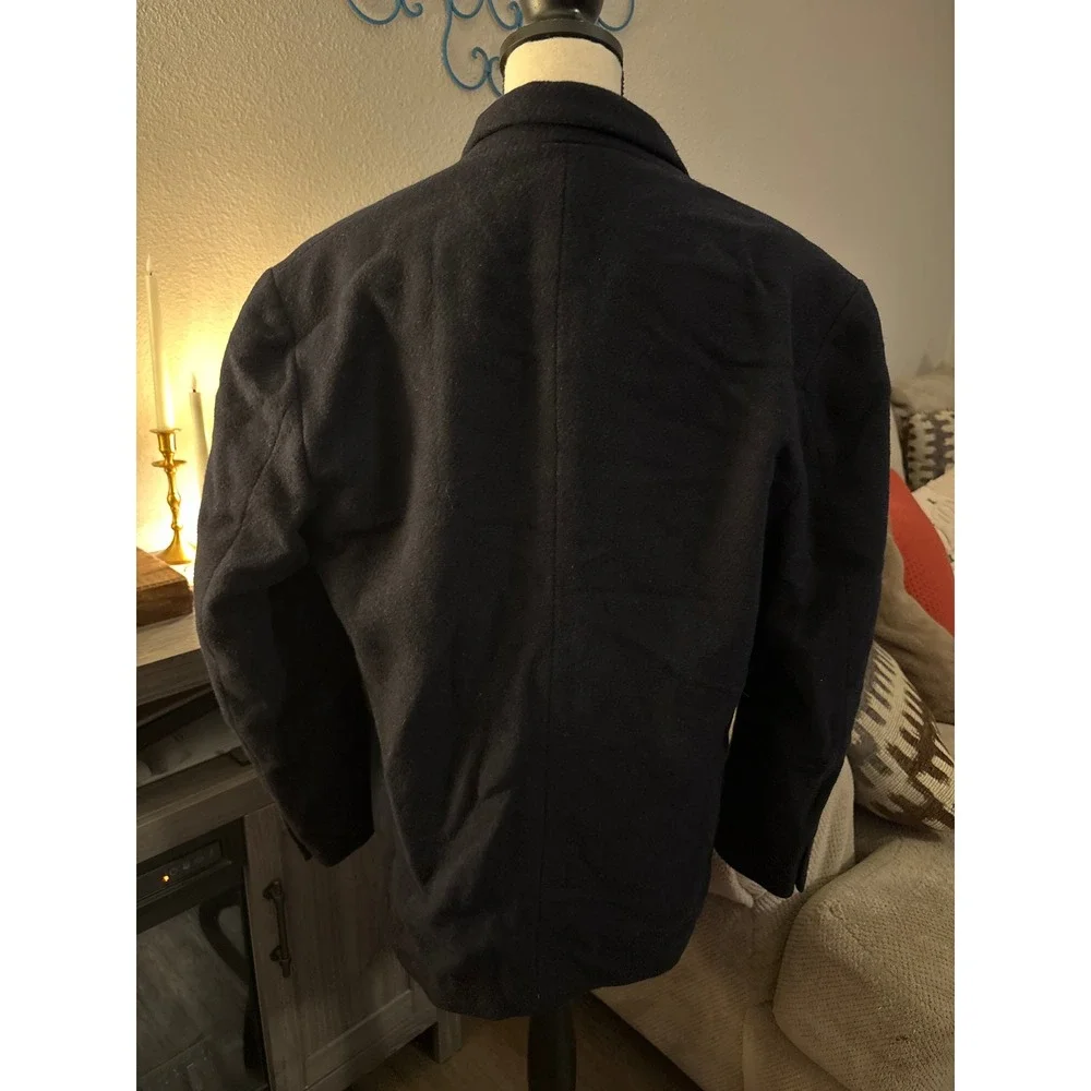 Perry Ellis men's 42R wool blend‎ dress coat black